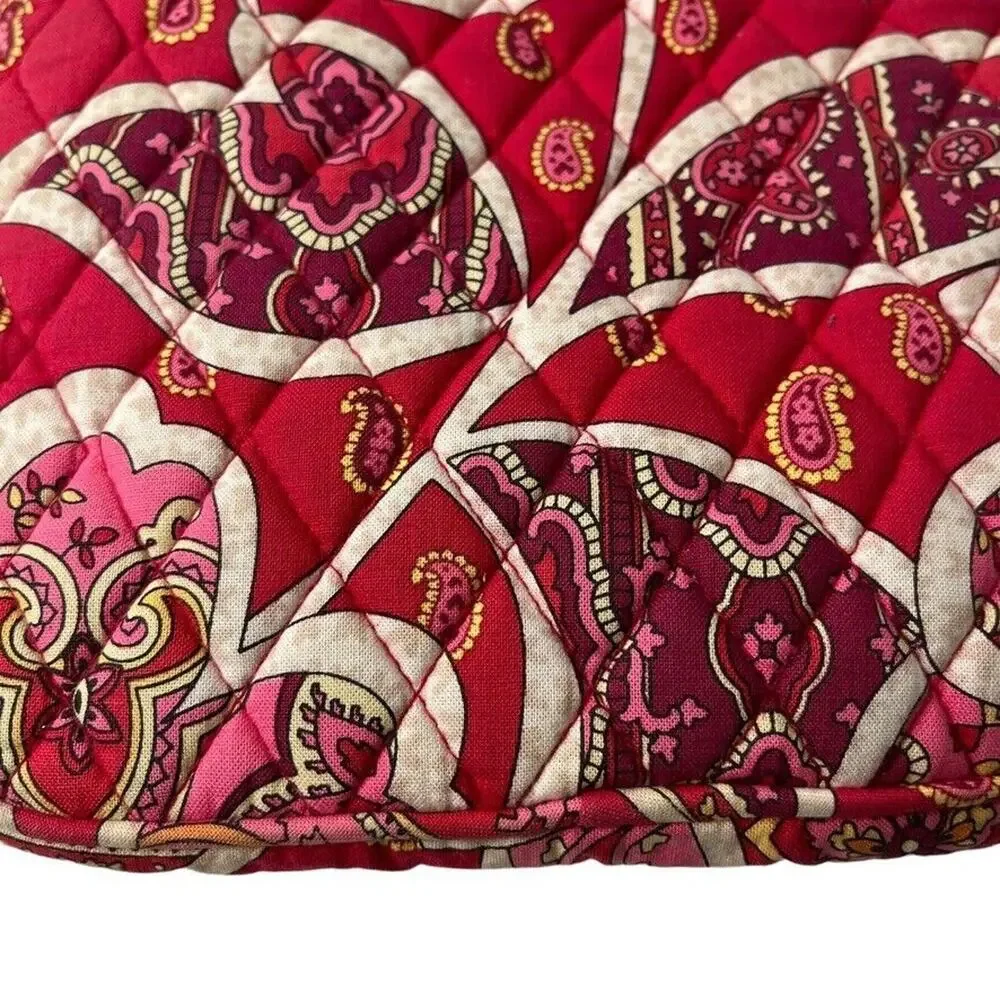 Vera Bradley Rosy Posies Tablet Sleeve eReader Cover Quilted Red Pink Case